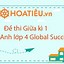 Đề Thi Anh Cuối Kì 1 Lớp 6 Global Success